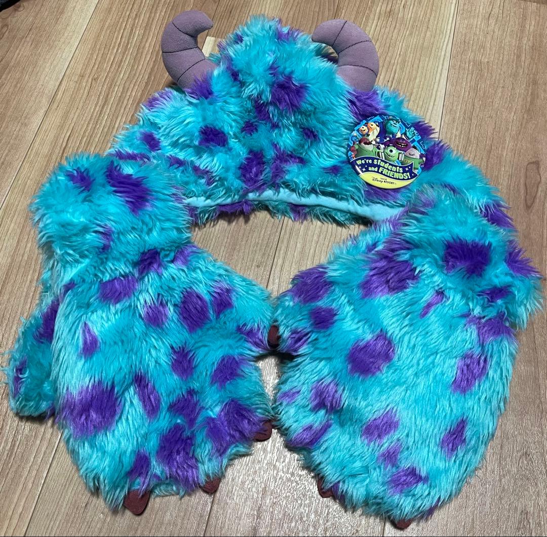 オマケ缶バッジ付き モンスターズインク サリー マフラーキャップ