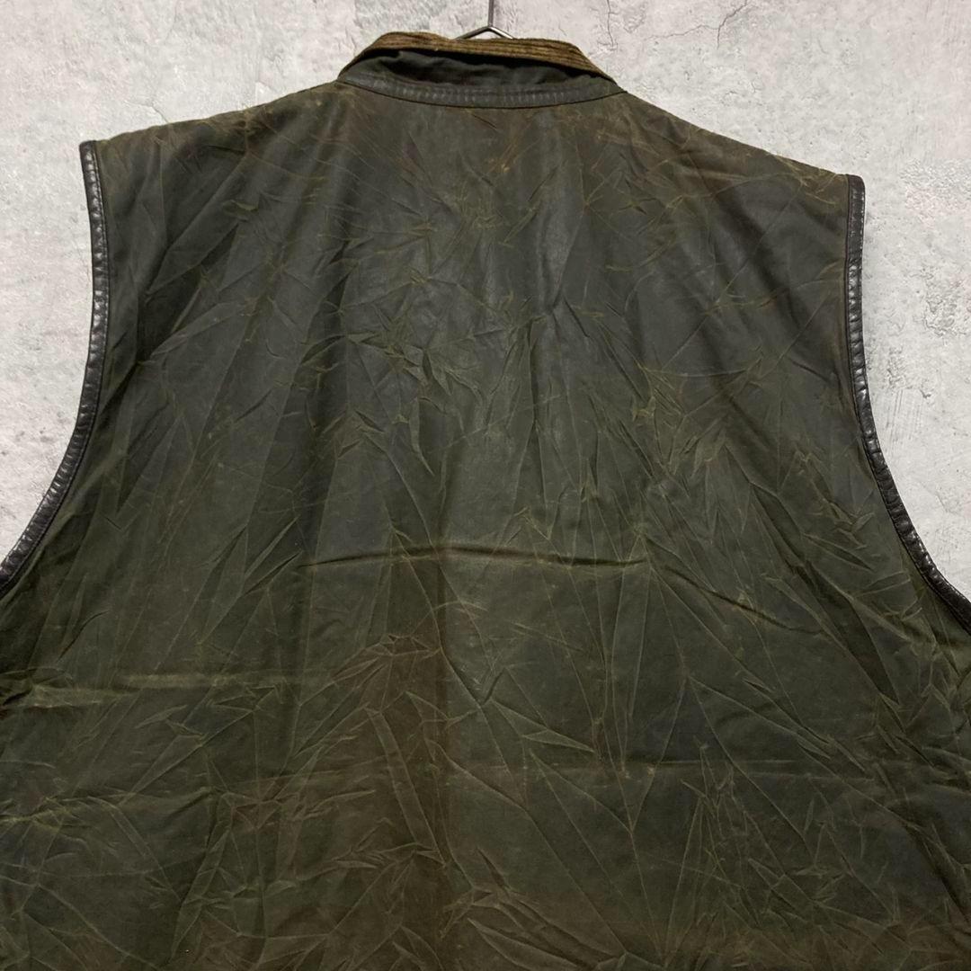 90sUK古着【バブアー ウエストモーランド オイルドベスト】メンズL
