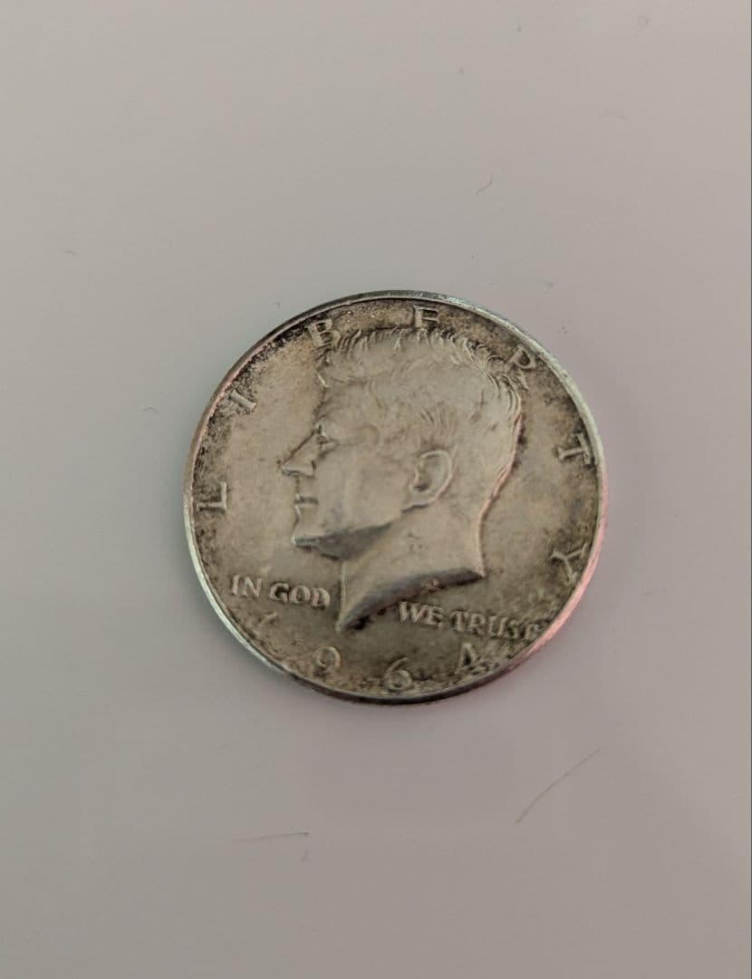 1958年 フランクリン・ハーフダラー2枚 / 1964年ケネディ・ハーフダラー