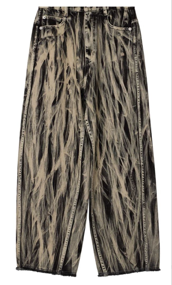 パンツ Ameri HAND BLEACH LOOSE DENIM