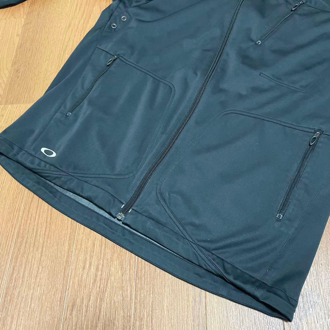 美品 Oakley ゴルフウェア スカル セットアップ フルジップジャケット