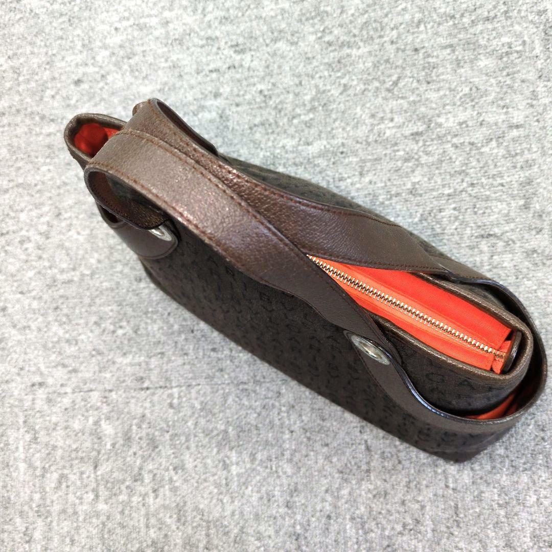 BVLGARI　ロゴマニア　ブラウン　キャンパス☓レザー