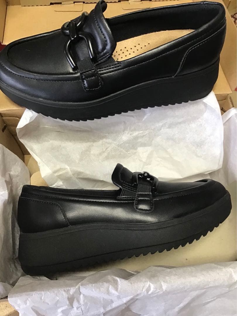 クラークス　Zylah Top / ザイラトップ（ブラックレザー）