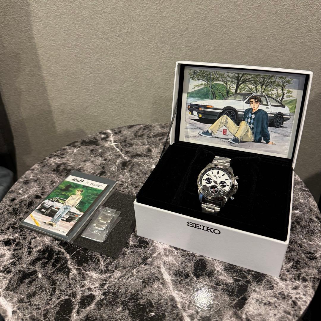 即日発送可SEIKO 頭文字D コラボモデル クロノグラフ 1995個限定