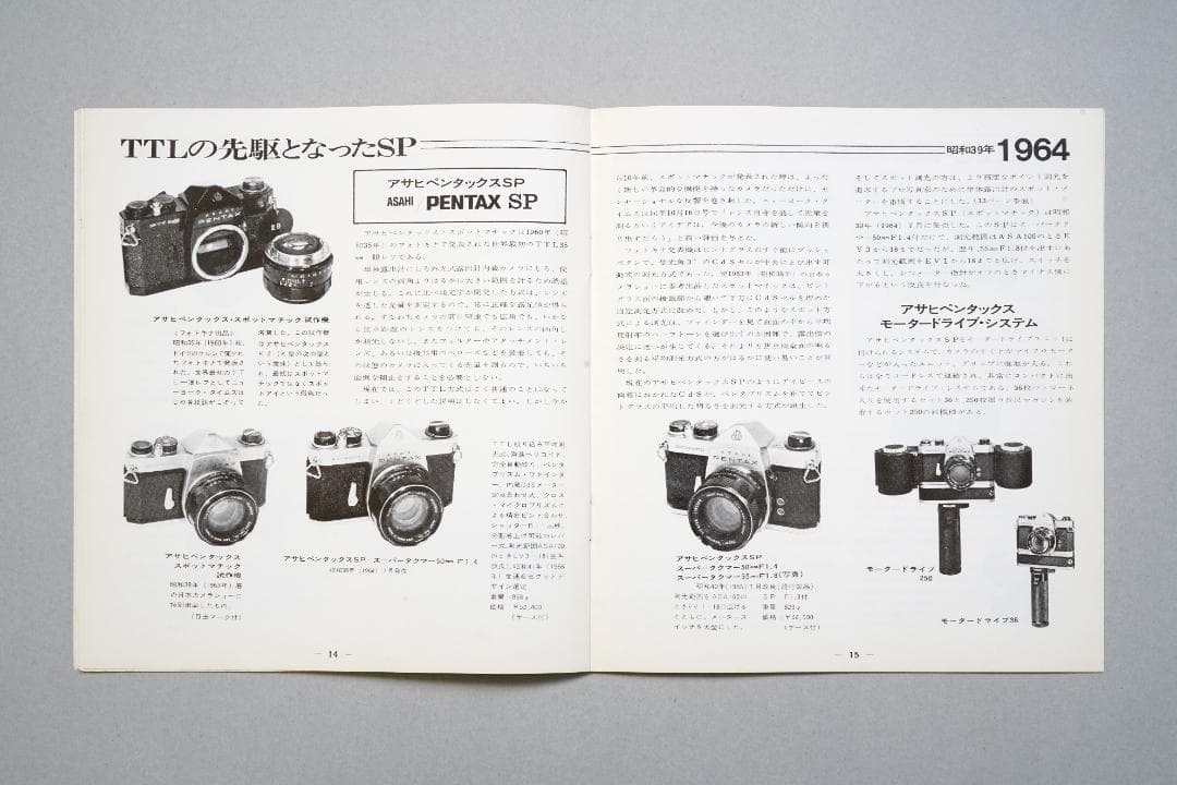 ペンタックス　ギャラリー　1971年11月　ペンタックスの歴史とビジョン　超逸品