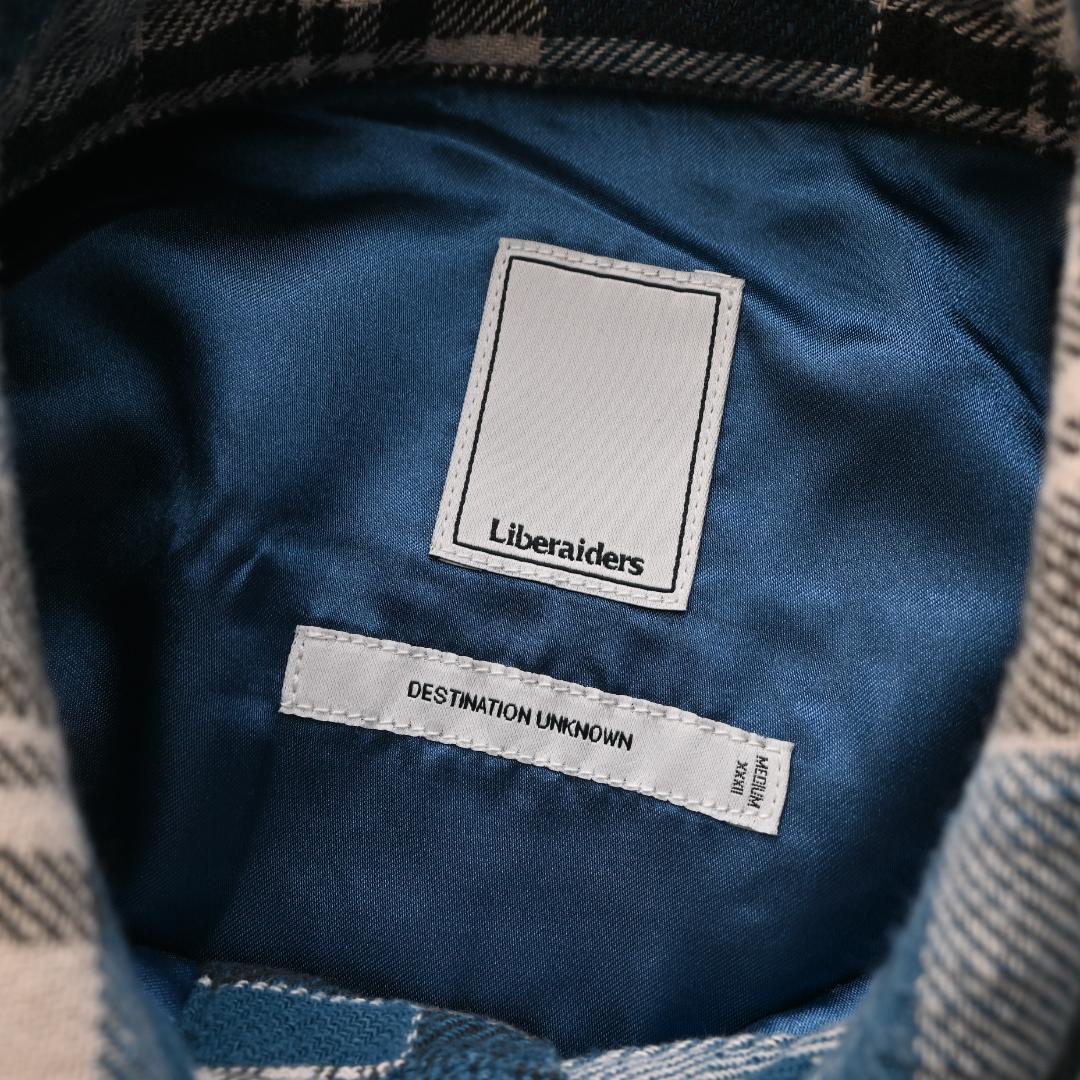 あ*様 Liberaiders レべレイダース 長袖 チェック シャツ M ブル