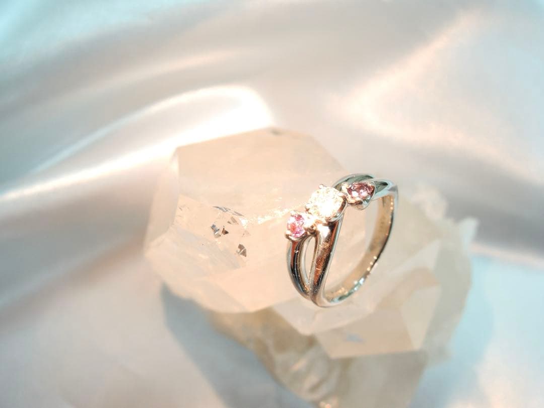 ☆T☆PT天然ダイヤモンド/アレキサンドライトリング