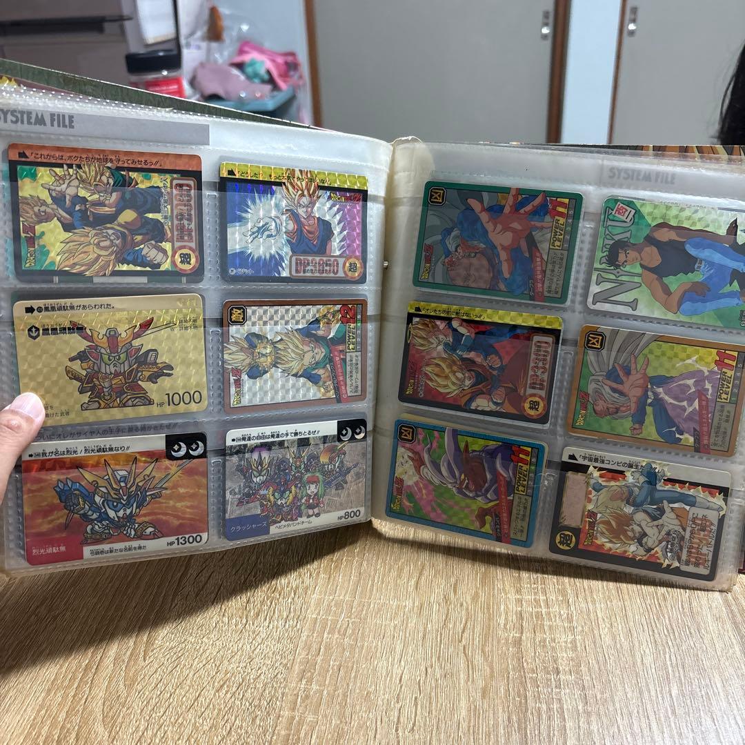 ドラゴンボールZ カードダスシステムファイルとカードセット