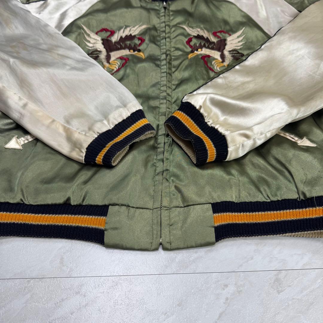 テーラー東洋 リバーシブル スカジャン 舞妓×日本地図 TT10841 Mサイズ