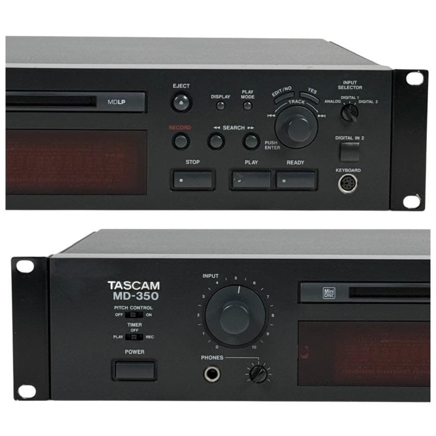 ◆優良動作品・録音動作確認済◆TASCAM MDレコーダー 業務用 MD-350