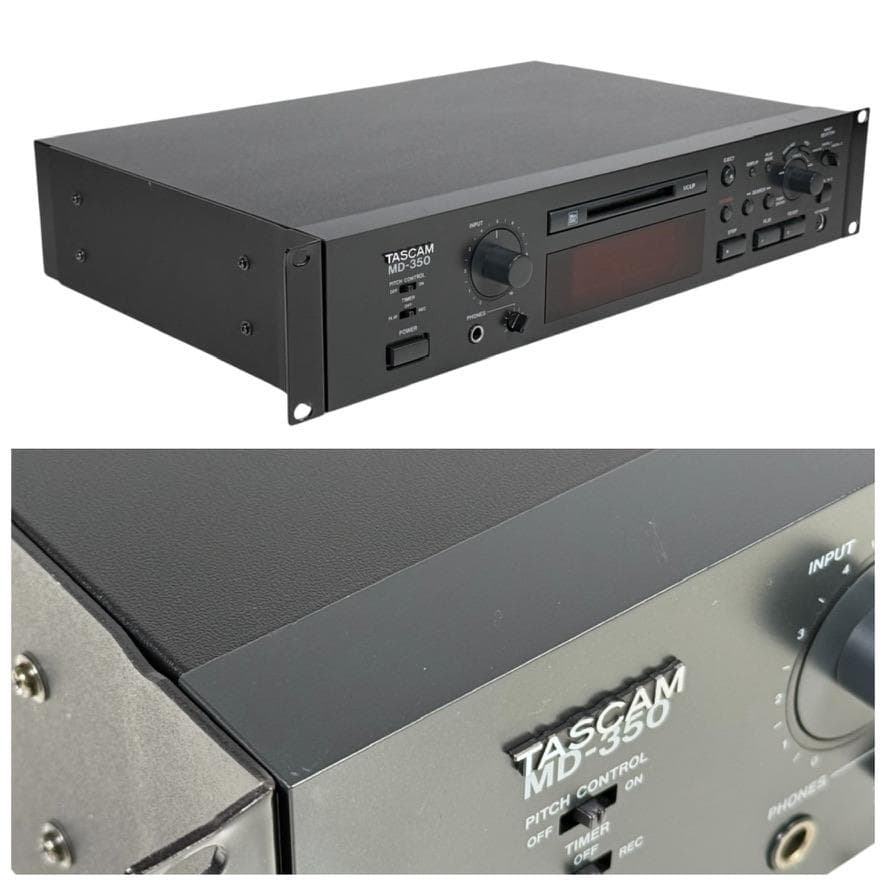 ◆優良動作品・録音動作確認済◆TASCAM MDレコーダー 業務用 MD-350