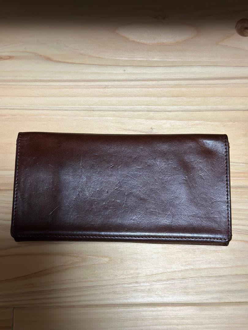 や*し様 ロネオ　コンパクト長財布 ブラウン メイドインジャパン