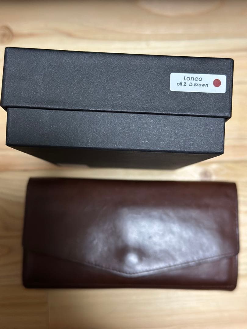 や*し様 ロネオ　コンパクト長財布 ブラウン メイドインジャパン