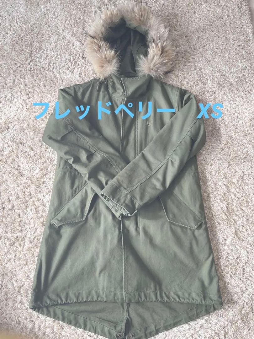 フレッドペリー モッズコート オリーブ　XSサイズ
