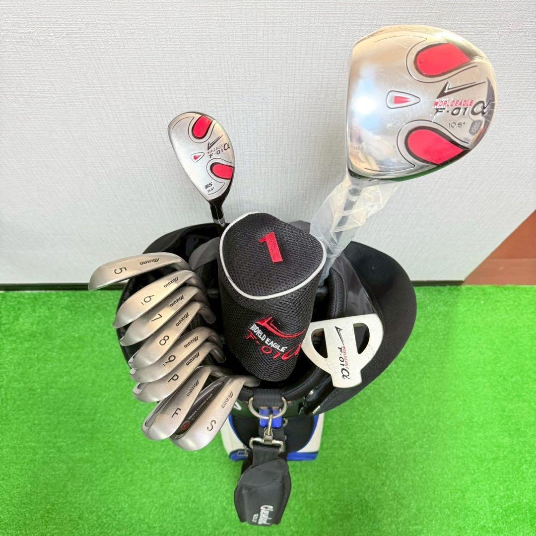 【レフティー 左利き用】Mizuno ゴルフクラブ11本セット 初心者向け