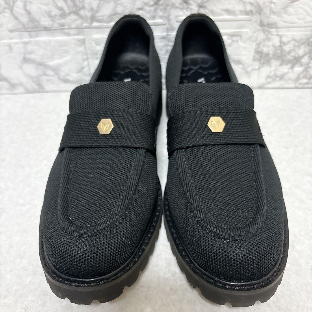 ⭐極美品・希少⭐VIVAIA アーモンドトゥ トラックソール ローファー25.5