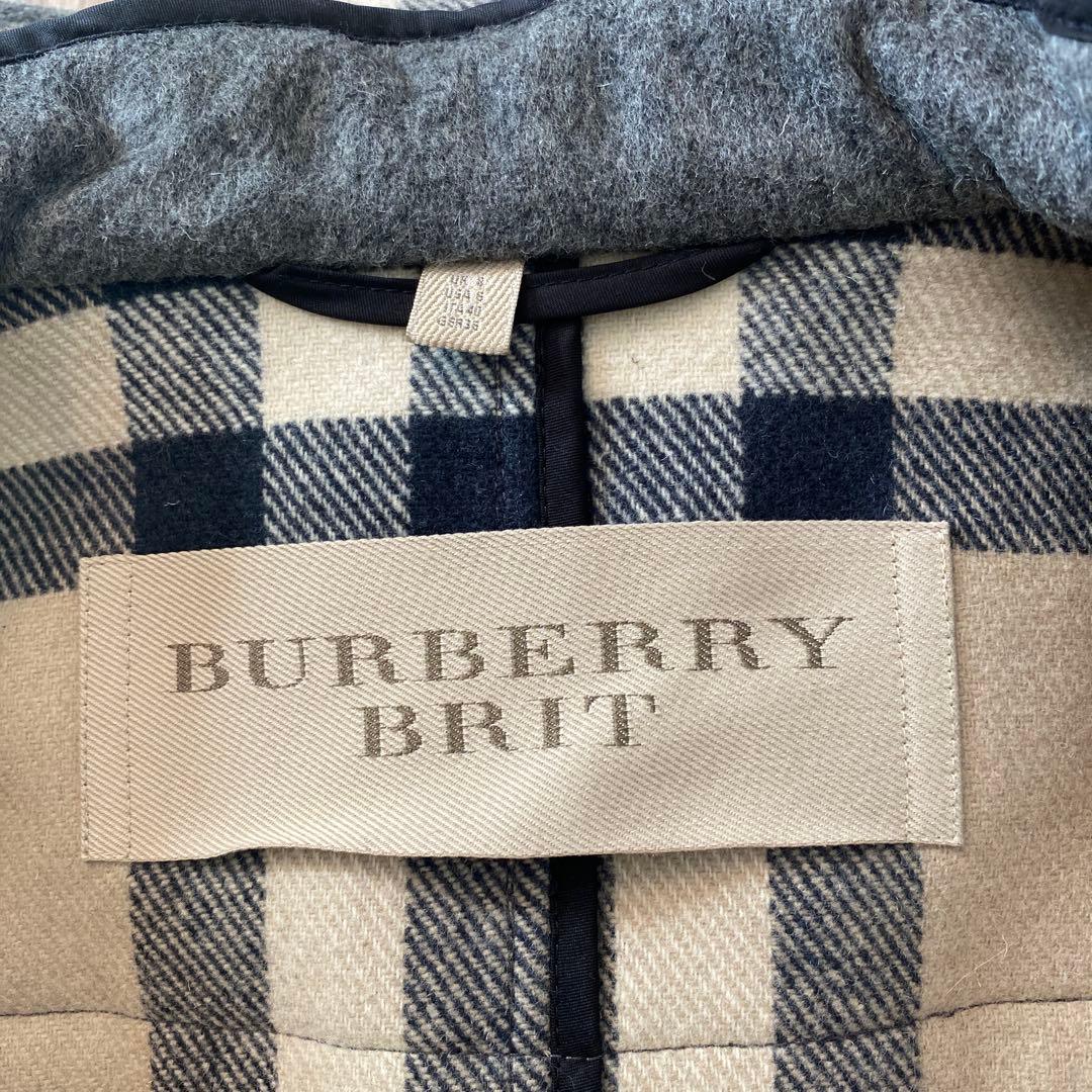 【BURBERRY BRIT】ダッフルコート 36 グレー