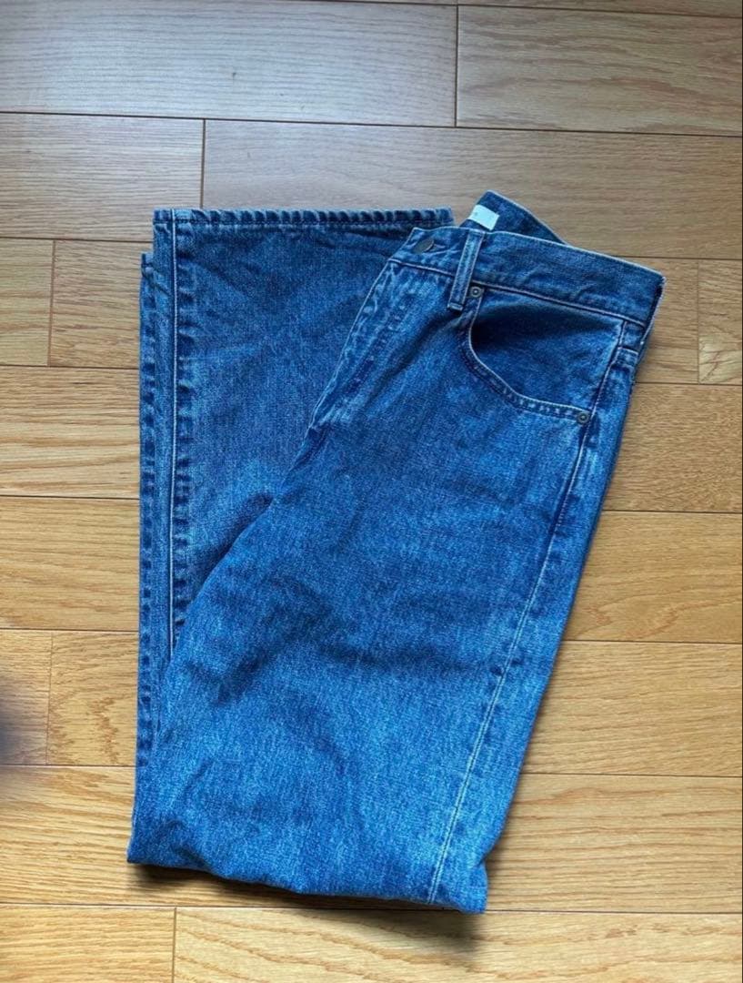 ETRETOKYO コットンセミワイドパンツ ブルー S