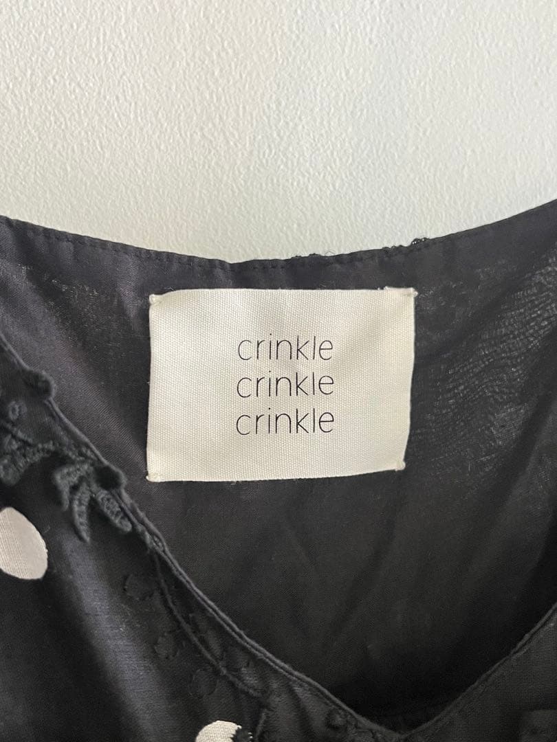 crinkle crinkle crinkle ドットキャミソール