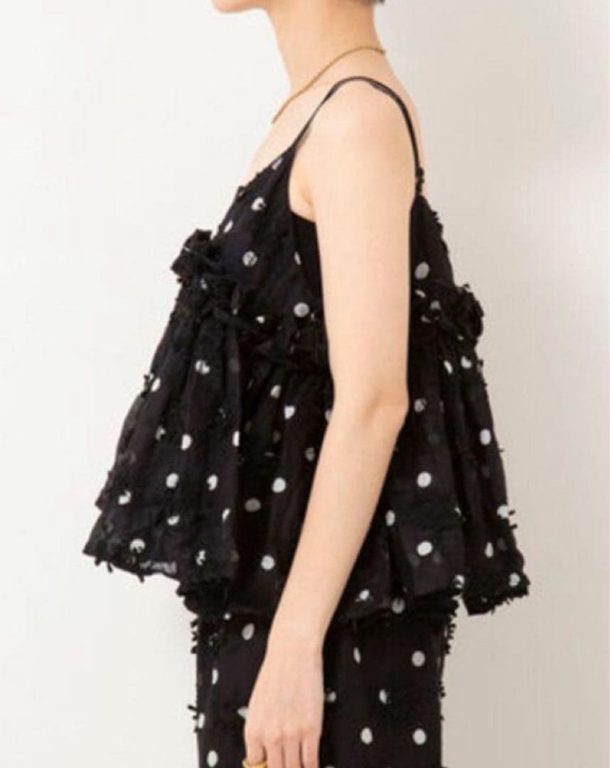 crinkle crinkle crinkle ドットキャミソール