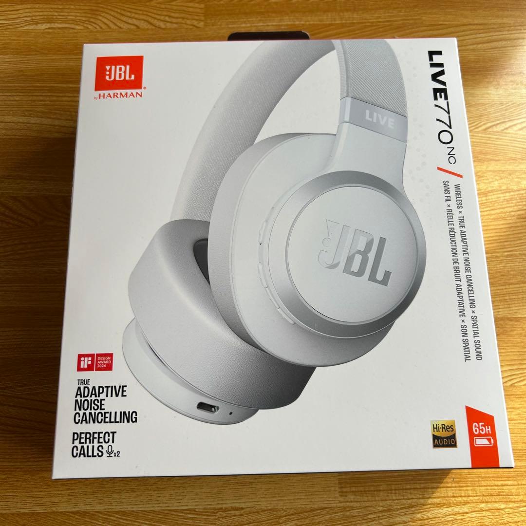 新品未使用未開封　JBL LIVE 770 NC ワイヤレスヘッドホン ホワイト