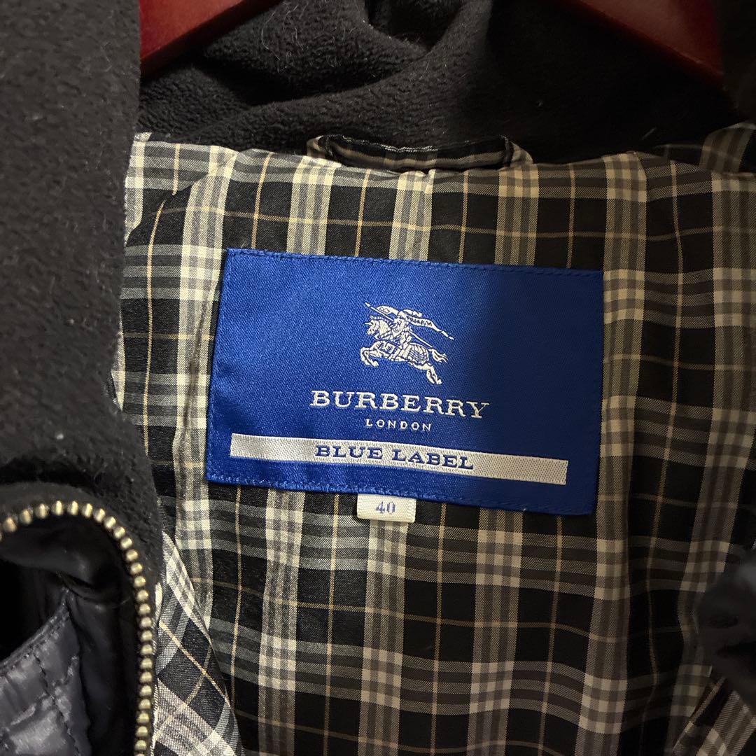 BURBERRY BLUE LABEL ダウン40 ブラックバーバリー