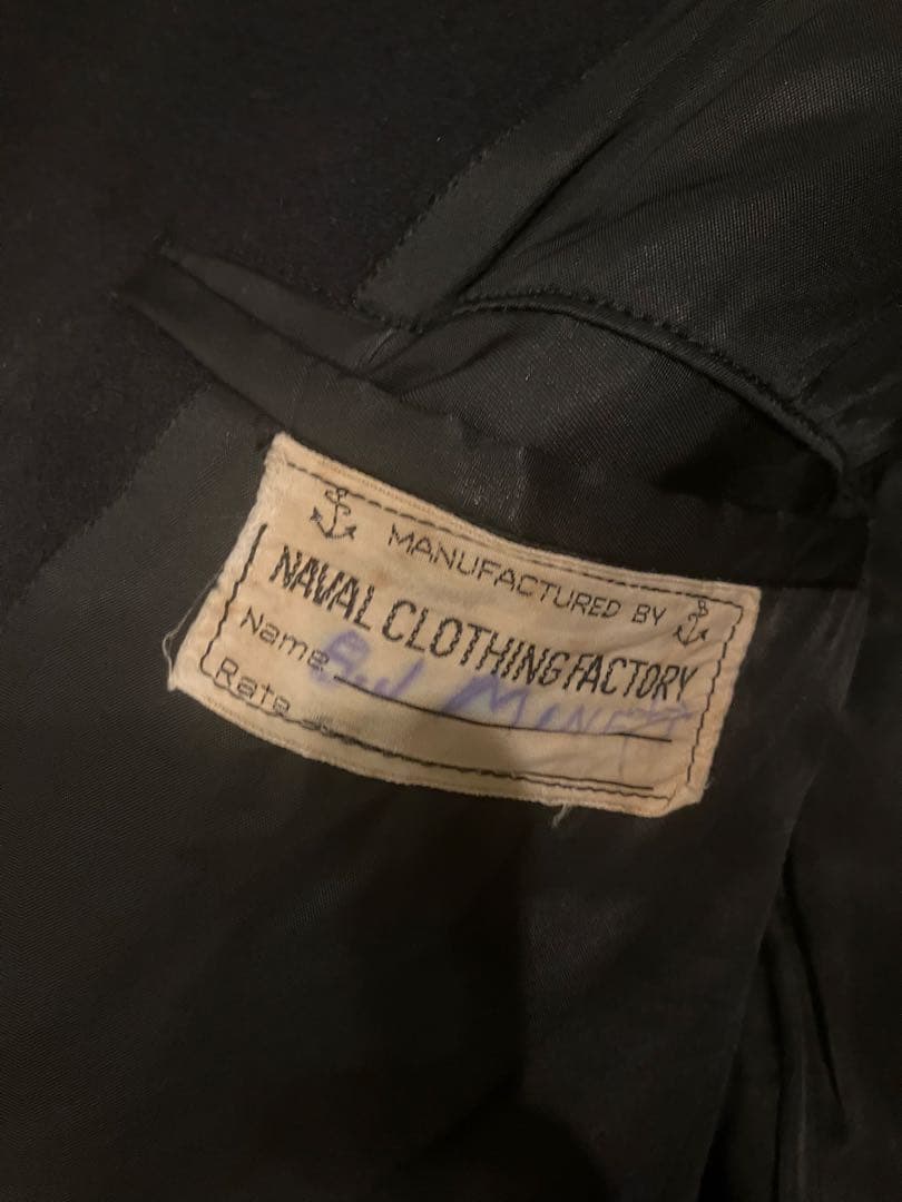 40s us.navy Pコート　10ボタン　ビンテージ　ミリタリー