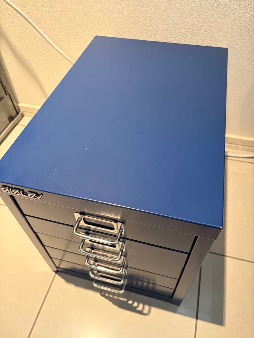 BISLEY マルチ キャビネット 5段 青