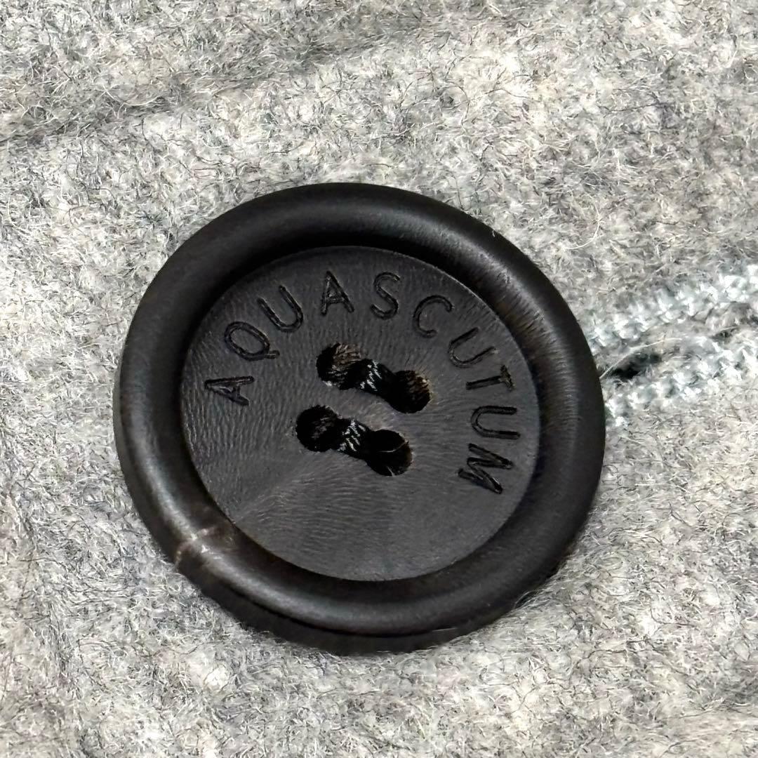 Aquascutum アクアスキュータム 現行タグ ダッフルコート M グレー