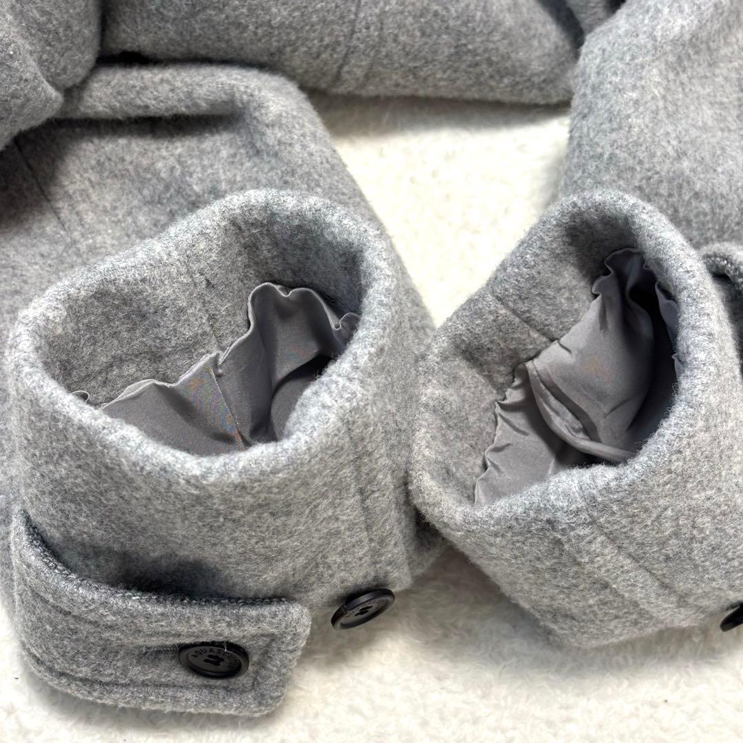 Aquascutum アクアスキュータム 現行タグ ダッフルコート M グレー