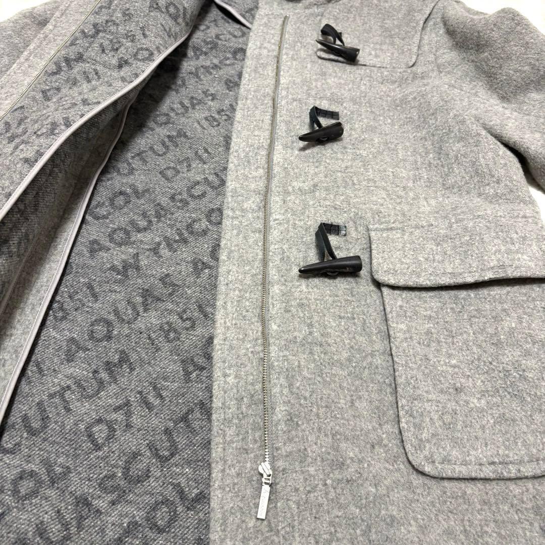 Aquascutum アクアスキュータム 現行タグ ダッフルコート M グレー