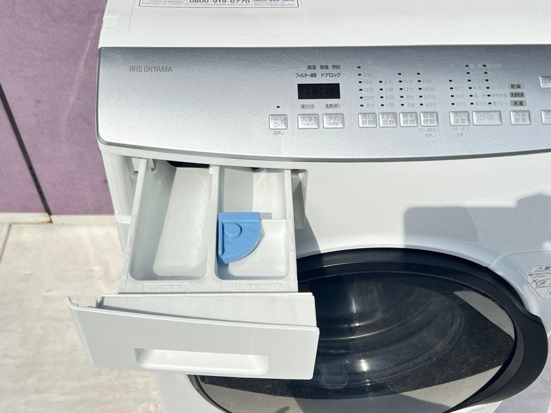 IRIS OHYAMAドラム式洗濯機FLK832，2021年
