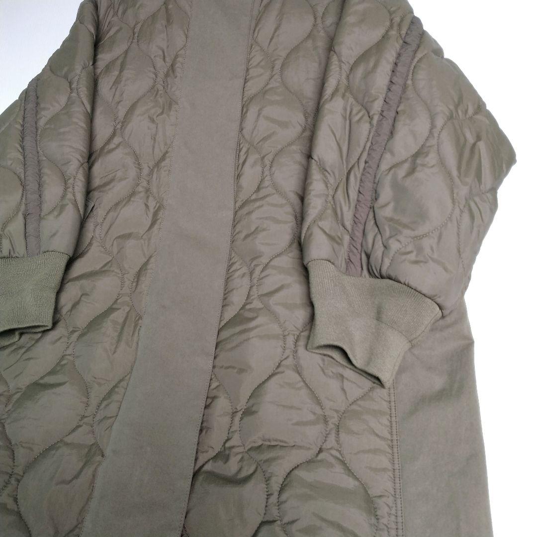 Pual ce cin 異素材MIXモッズコート キルティングコート ロング