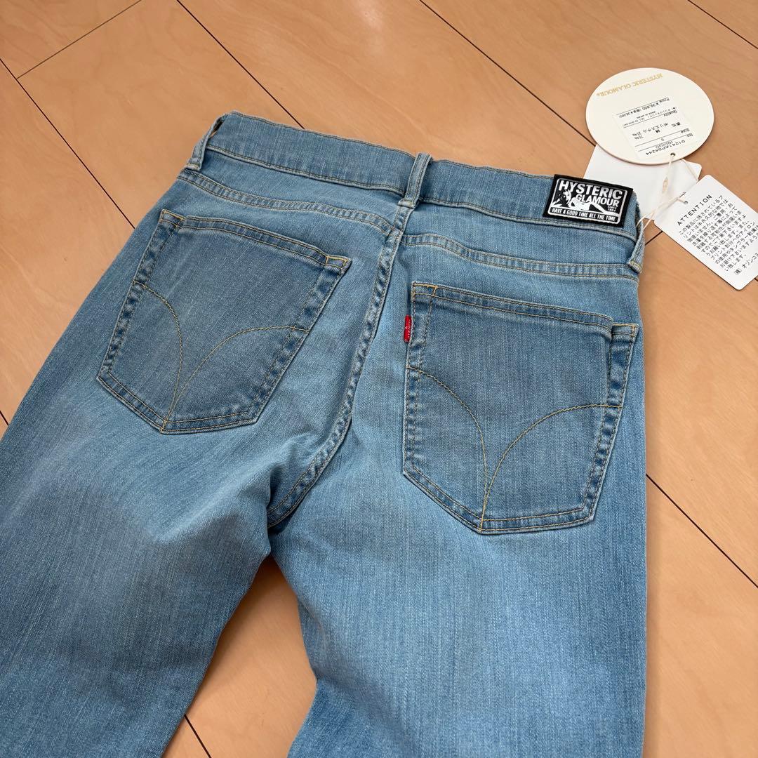 ヒステリックグラマー　Sサイズ　スキニーデニムパンツ　ジーパン　プリント　スパイ