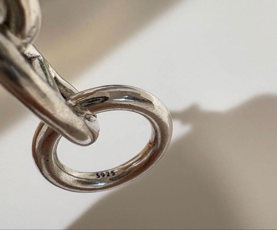 アンカーチェーンブレスレット 純銀 トグル式【75g】