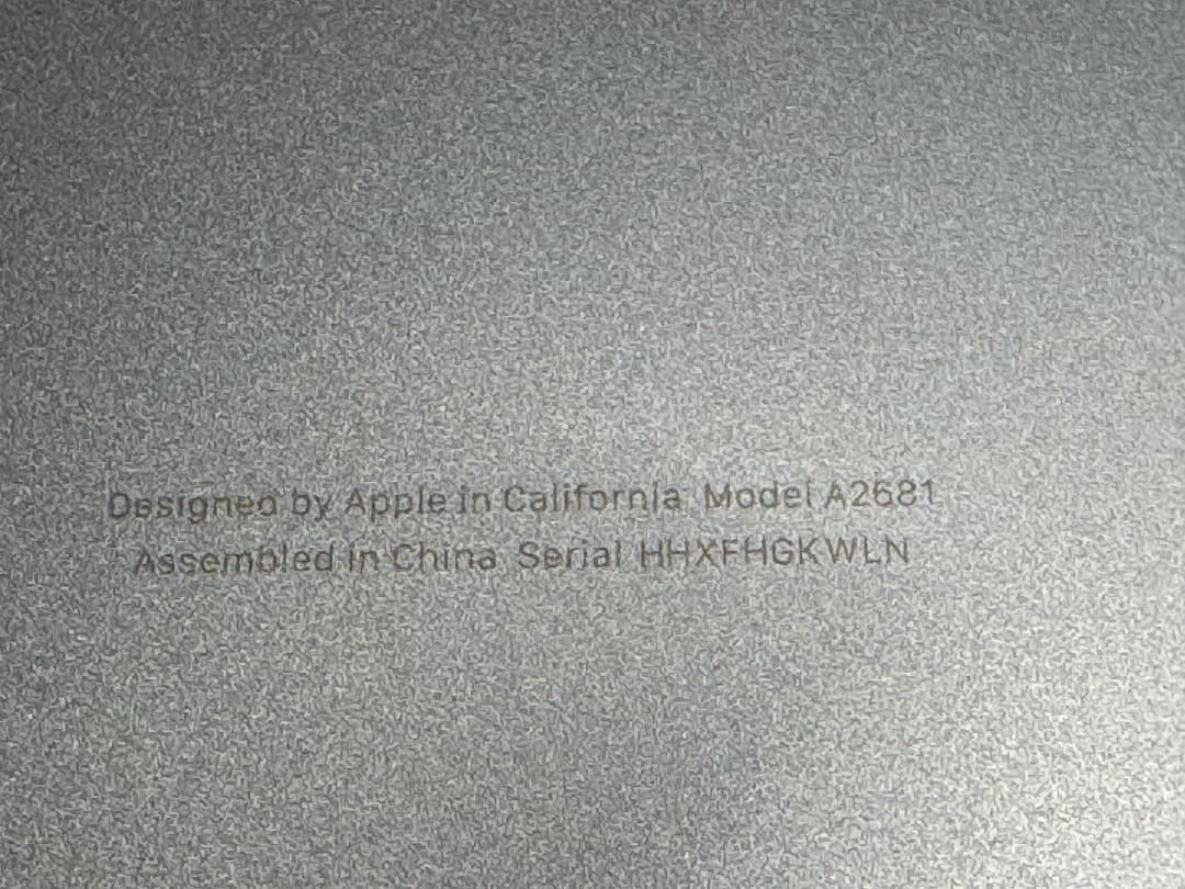 M2 MacBook Air メモリ16GB 256GB バッテリー100%