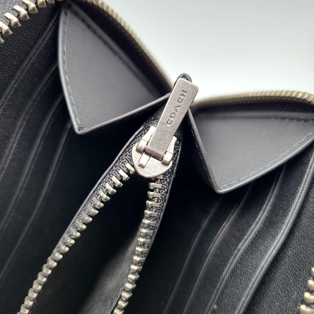 COACH 長財布 新品 ブラック チャコール お札入れ 小銭入れ 限定品