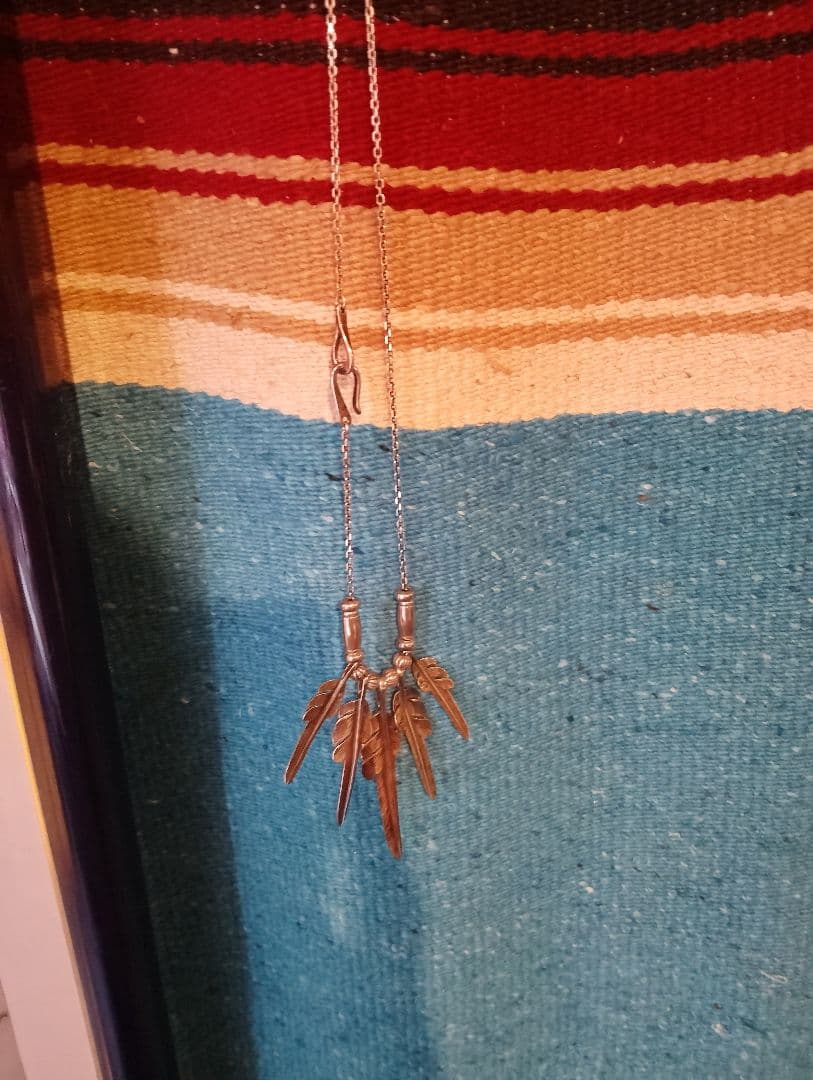 確実正規品ラリースミス カゼキリフェザー コンビネーション カスタムネックレス