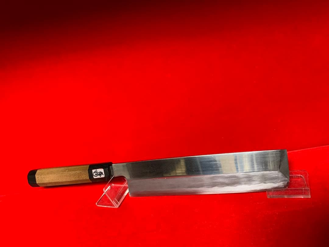 NO.01229 包丁　鍔屋　薄刃　出雲玉鋼　箱付　未使用品