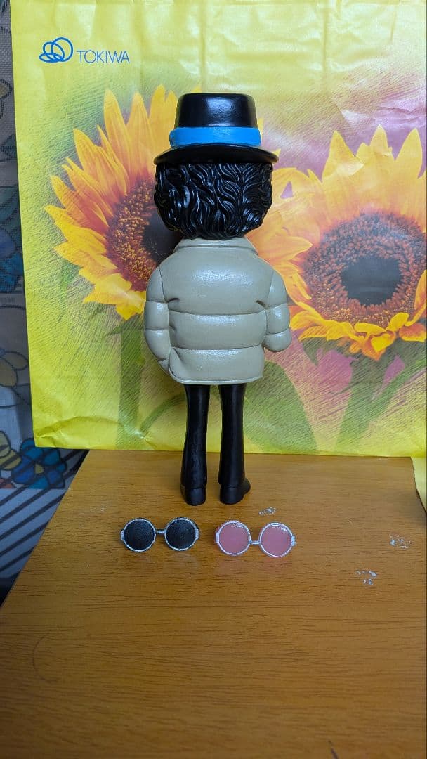 松田優作　ソフビ　フィギュア　探偵物語　工藤ちゃん　サングラス付　塗装済み完成品