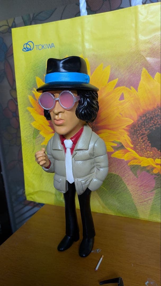 松田優作　ソフビ　フィギュア　探偵物語　工藤ちゃん　サングラス付　塗装済み完成品