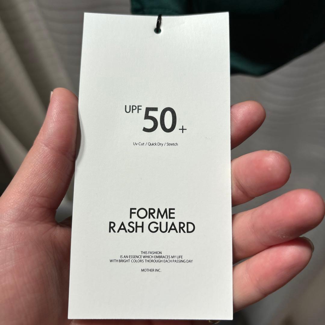 【新品】FORME men's ラッシュガード　グリーンLサイズ