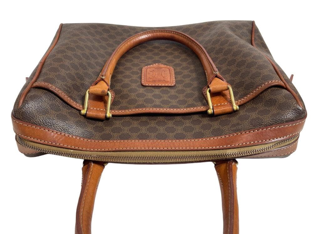 セリーヌ ボストンバッグ ハンドバッグ PVC マカダム柄 MBZ019