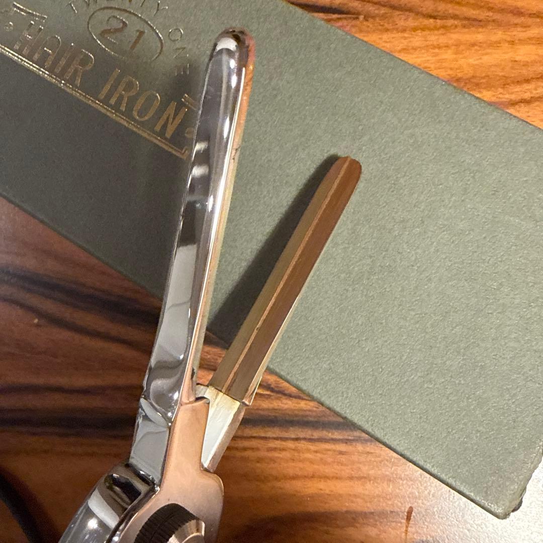 希少 TWENTY ONE ヘアアイロン 平アイロン