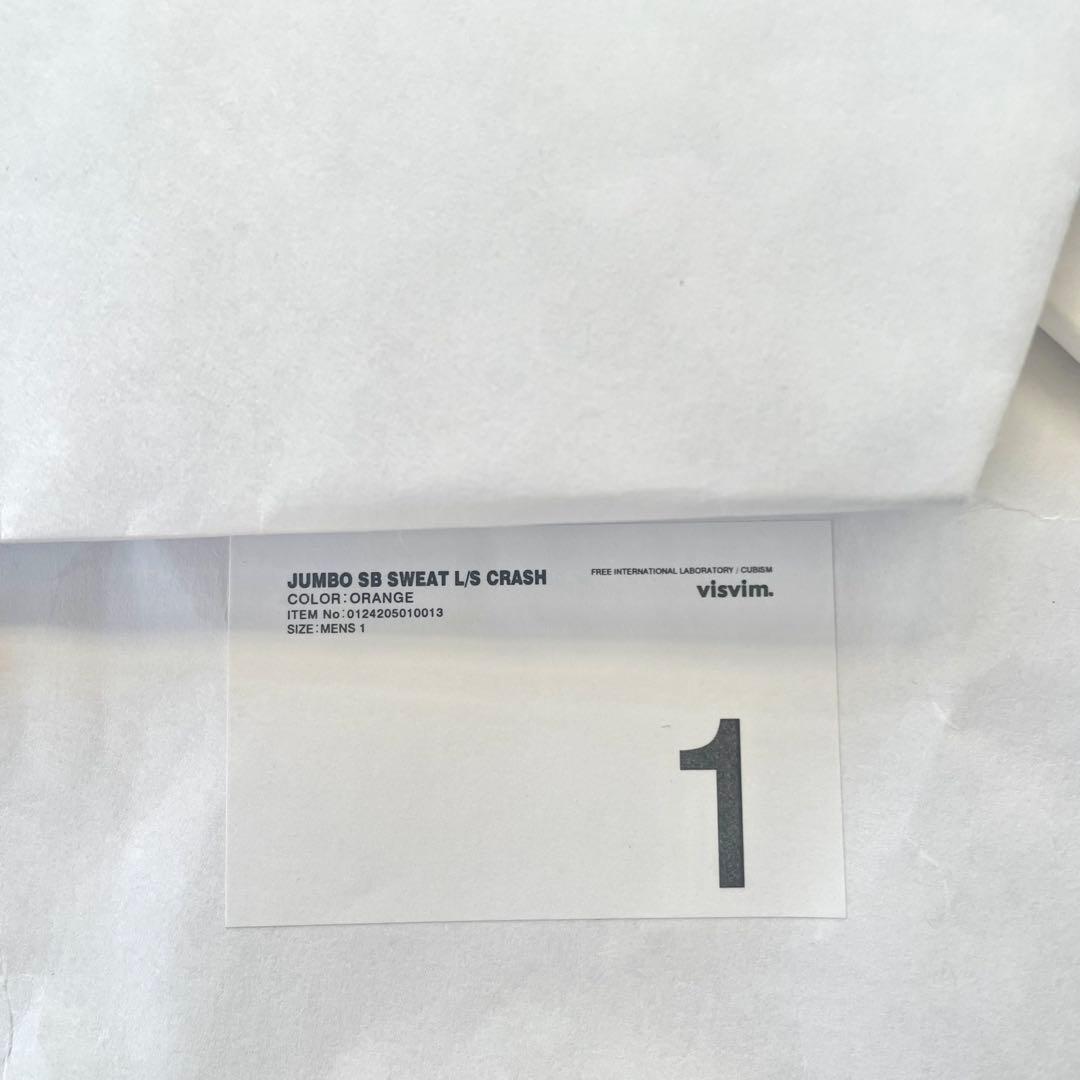【枇杷】visvim JUMBO SB SWEAT L/S CRASH