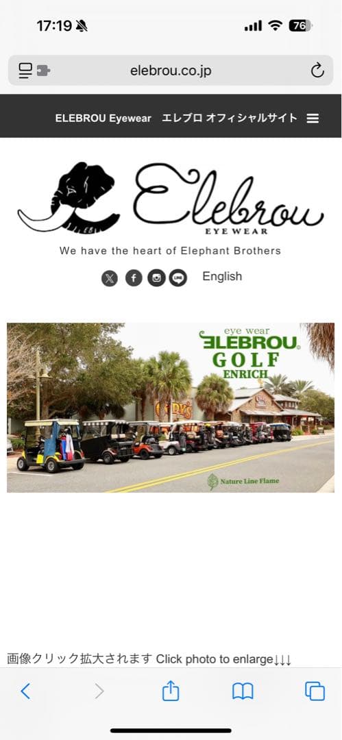 ELEBROU GOLF　 ENRICHI SHINE POLARIZED