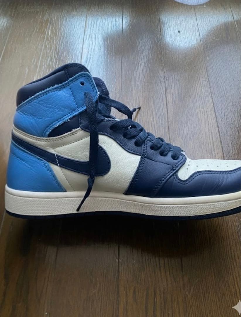 「ドラえもん」ナイキ エアジョーダン1 ハイ OG オブシディアン