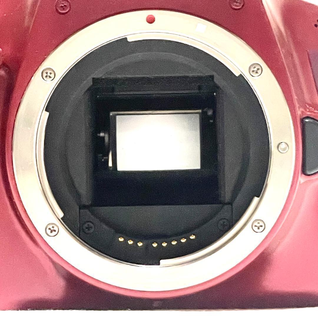 赤い一眼❣️ Canon EOS Kiss X50 クリエイティブ全自動✨
