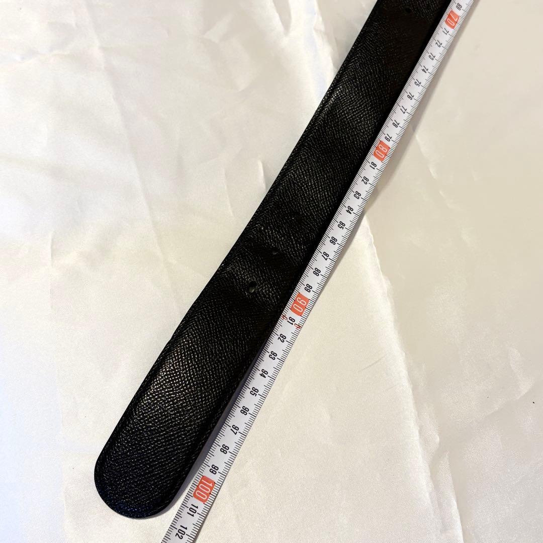 ブルガリ ベルト 黒 ロゴリング シルバー　メンズ レディース