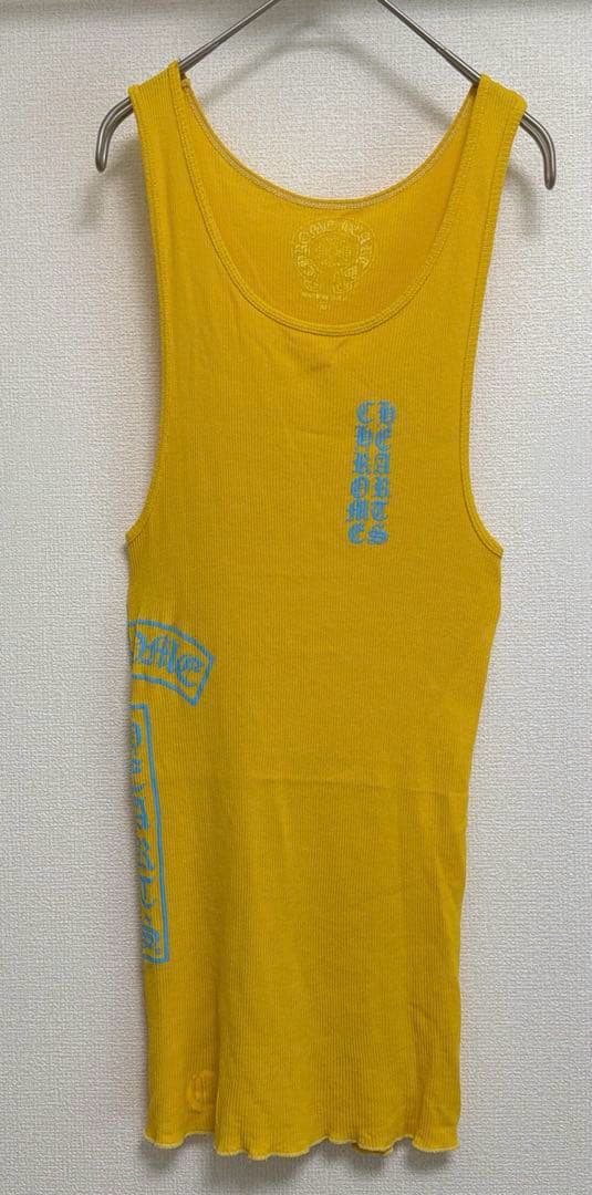 【希少 入手困難】クロムハーツ ロゴプリント タンクトップ